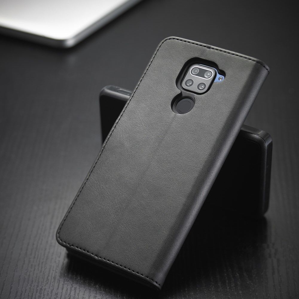 Xiaomi Redmi Note 9 Stand Portemonnee Bookcase Hoesje Zwart afbeelding 2