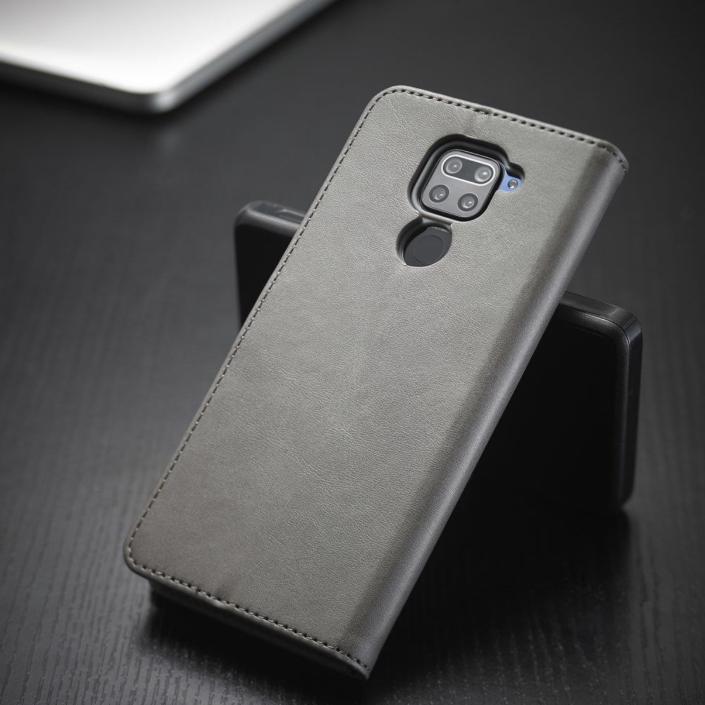 Xiaomi Redmi Note 9 Stand Portemonnee Bookcase Hoesje Grijs afbeelding 3