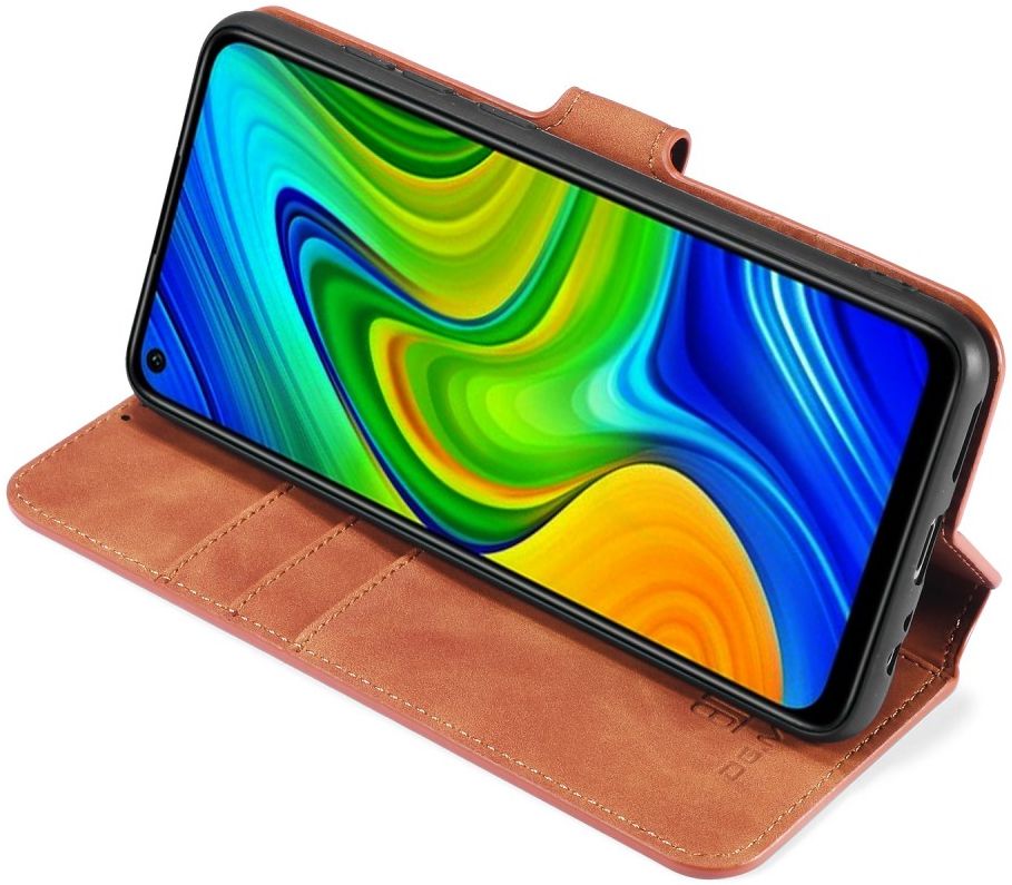 DG Ming Retro Portemonnee Xiaomi Redmi Note 9 Hoesje Bruin afbeelding 11