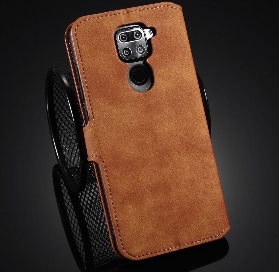 DG Ming Retro Portemonnee Xiaomi Redmi Note 9 Hoesje Bruin afbeelding 14