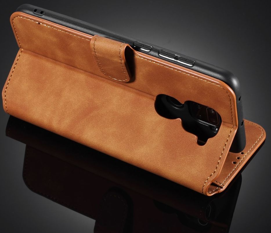 DG Ming Retro Portemonnee Xiaomi Redmi Note 9 Hoesje Bruin afbeelding 4