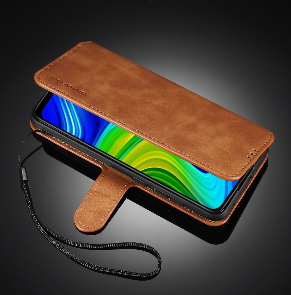DG Ming Retro Portemonnee Xiaomi Redmi Note 9 Hoesje Bruin afbeelding 6