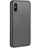 Xiaomi Redmi 9A Hoesje TPU Carbon Design Zwart
