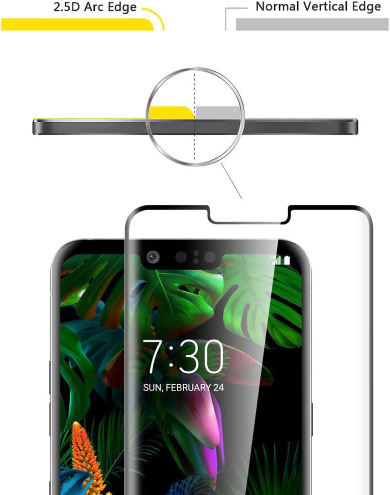 LG G8 ThinQ 0.3mm Arc Edge Tempered Glass Screenprotector afbeelding 3