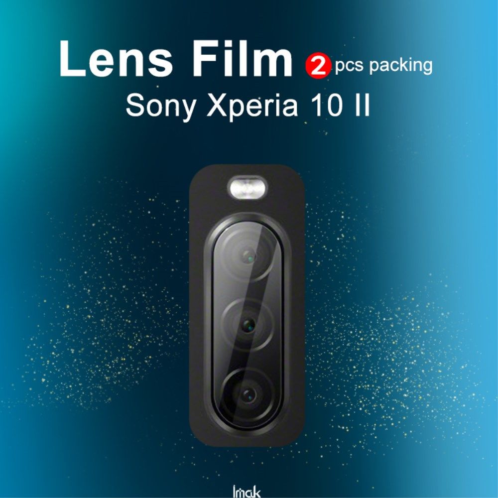 IMAK Sony Xperia 10 II Tempered Glass Camera Lens Protector Duo Pack afbeelding 6
