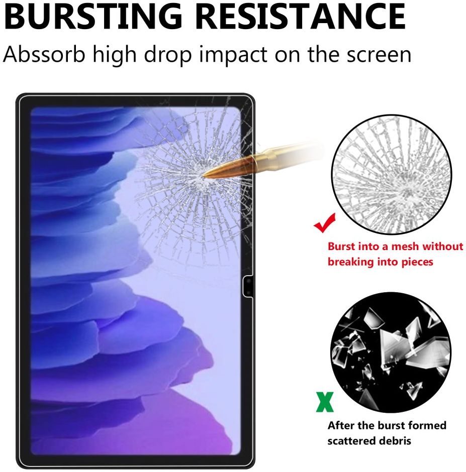 Samsung Galaxy Tab A7 (2020) 9H Tempered Glass Screen Protector afbeelding 3