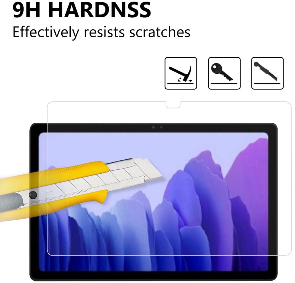 Samsung Galaxy Tab A7 (2020) 9H Tempered Glass Screen Protector afbeelding 5