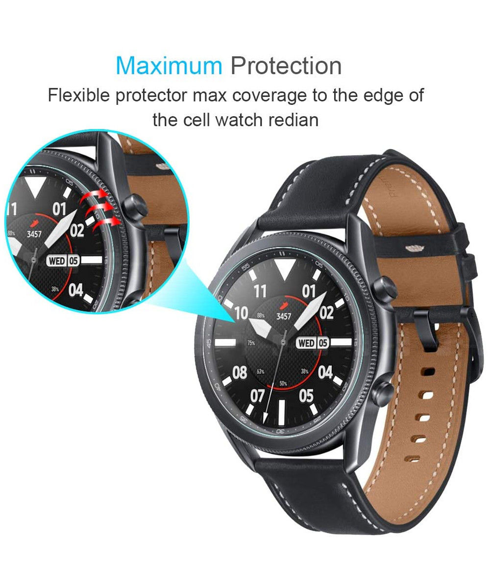 Samsung Galaxy Watch 3 45MM Screenprotector Soft TPU Display Folie afbeelding 3