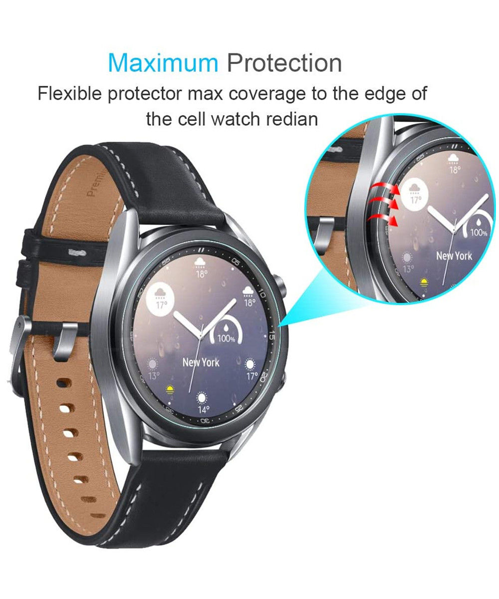 Samsung Galaxy Watch 3 41MM Screenprotector Soft TPU - Display Folie afbeelding 3