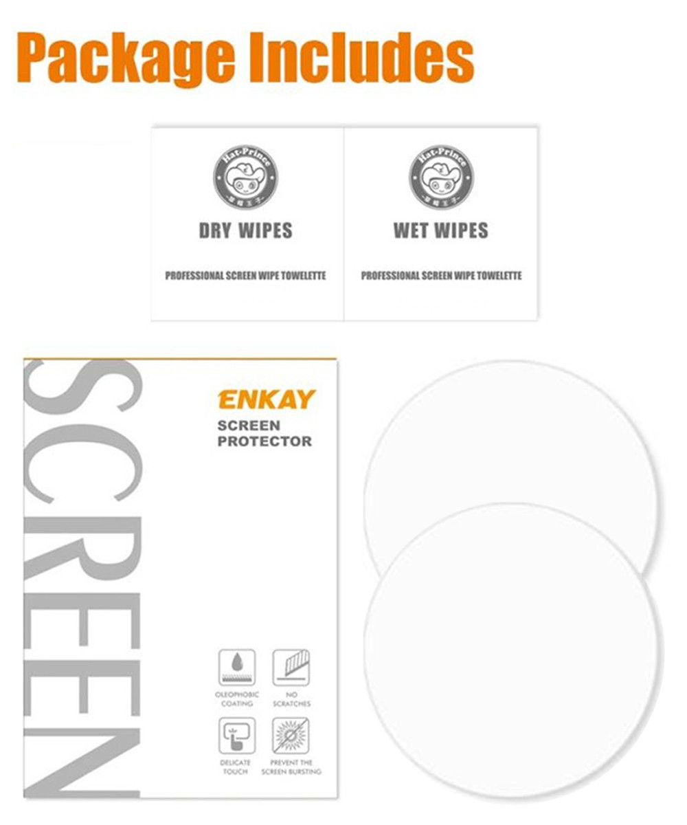 Samsung Galaxy Watch 3 45MM Screenprotector 9H Tempered Glass (2-Pack) afbeelding 4
