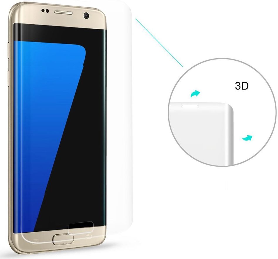 Samsung Galaxy S7 Edge Curved Tempered Glass Full Screen 3D afbeelding 8