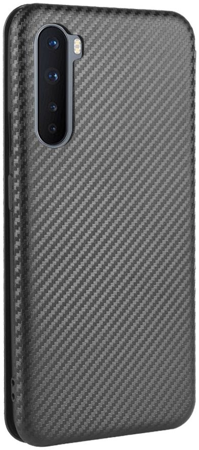 OnePlus Nord Carbon Fiber Portemonnee Hoesje Zwart afbeelding 8