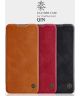 Nillkin Qin Series Book OnePlus Nord Wallet Hoesje Leer Zwart