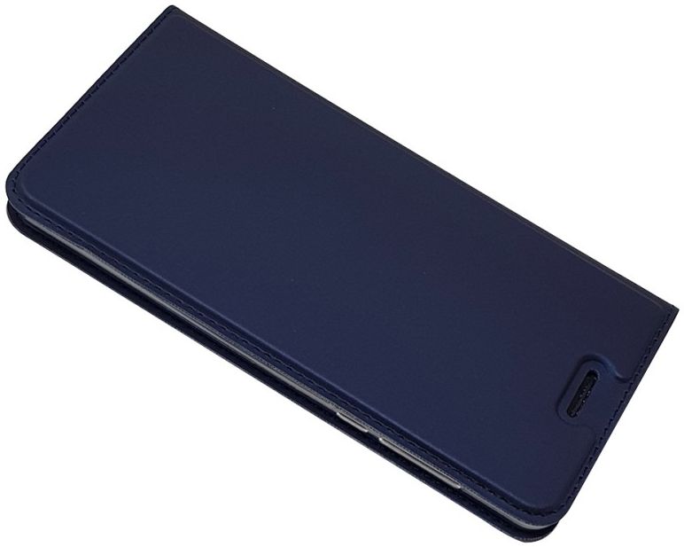 Nokia 6 (2017) Portemonnee Hoesje Kunstleer Donker Blauw afbeelding 4