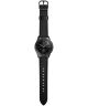 Universeel Smartwatch 22MM Bandje Leer met Modieuze Gespsluiting Zwart