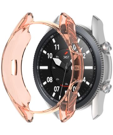 Samsung Galaxy Watch 3 45MM Hoesje Flexibel TPU Bumper Oranje Cases