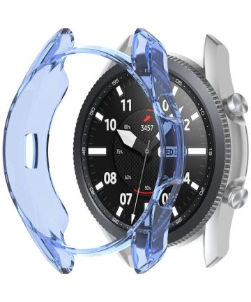 Samsung Galaxy Watch 3 45MM Hoesje Flexibel TPU Bumper Blauw Cases