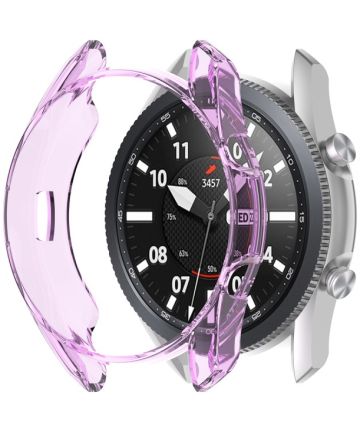 Samsung Galaxy Watch 3 45MM Hoesje Flexibel TPU Bumper Paars Cases