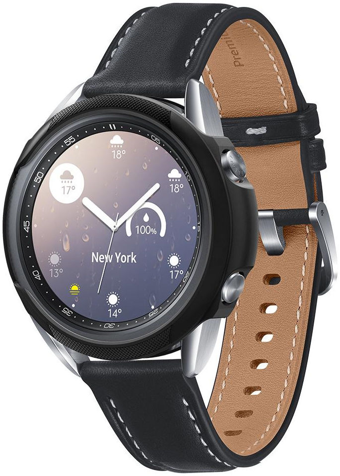 Spigen Liquid Air Samsung Galaxy Watch 3 41MM Hoesje Zwart afbeelding 1