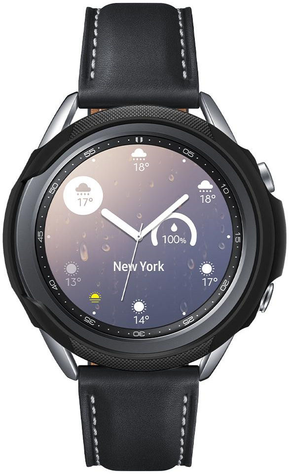Spigen Liquid Air Samsung Galaxy Watch 3 41MM Hoesje Zwart afbeelding 4