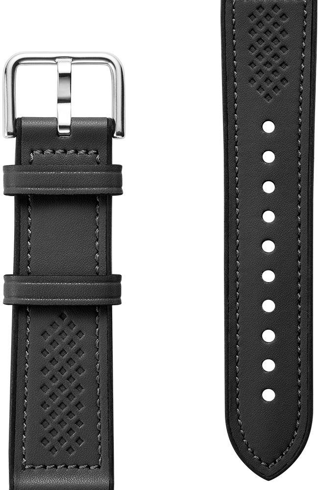 Spigen Retro Fit Universeel Smartwatch 20MM Bandje Kunst Leer Zwart afbeelding 5