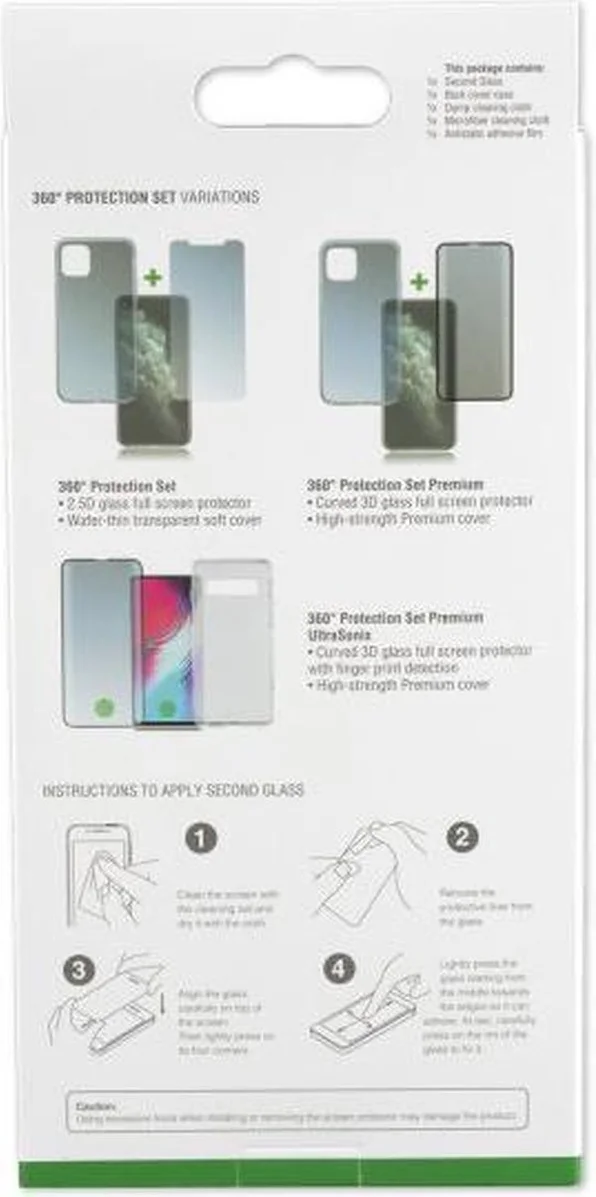 4smarts Samsung Galaxy Note 20 360° Premium Protection Set Zwart afbeelding 4