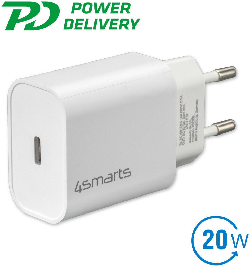 4Smarts VoltPlug Adapter 20W USB-C Snellader met Power Delivery afbeelding 5