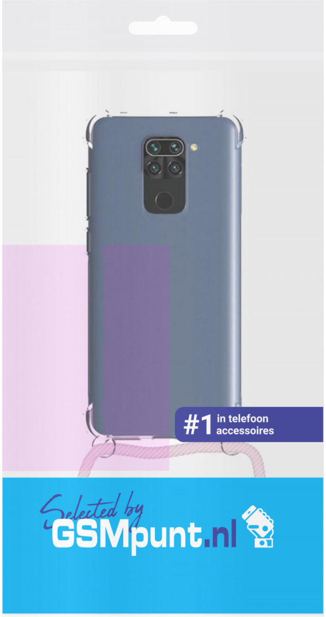 Xiaomi Redmi Note 9 Hoesje Back Cover met Koord Roze Goud afbeelding 2