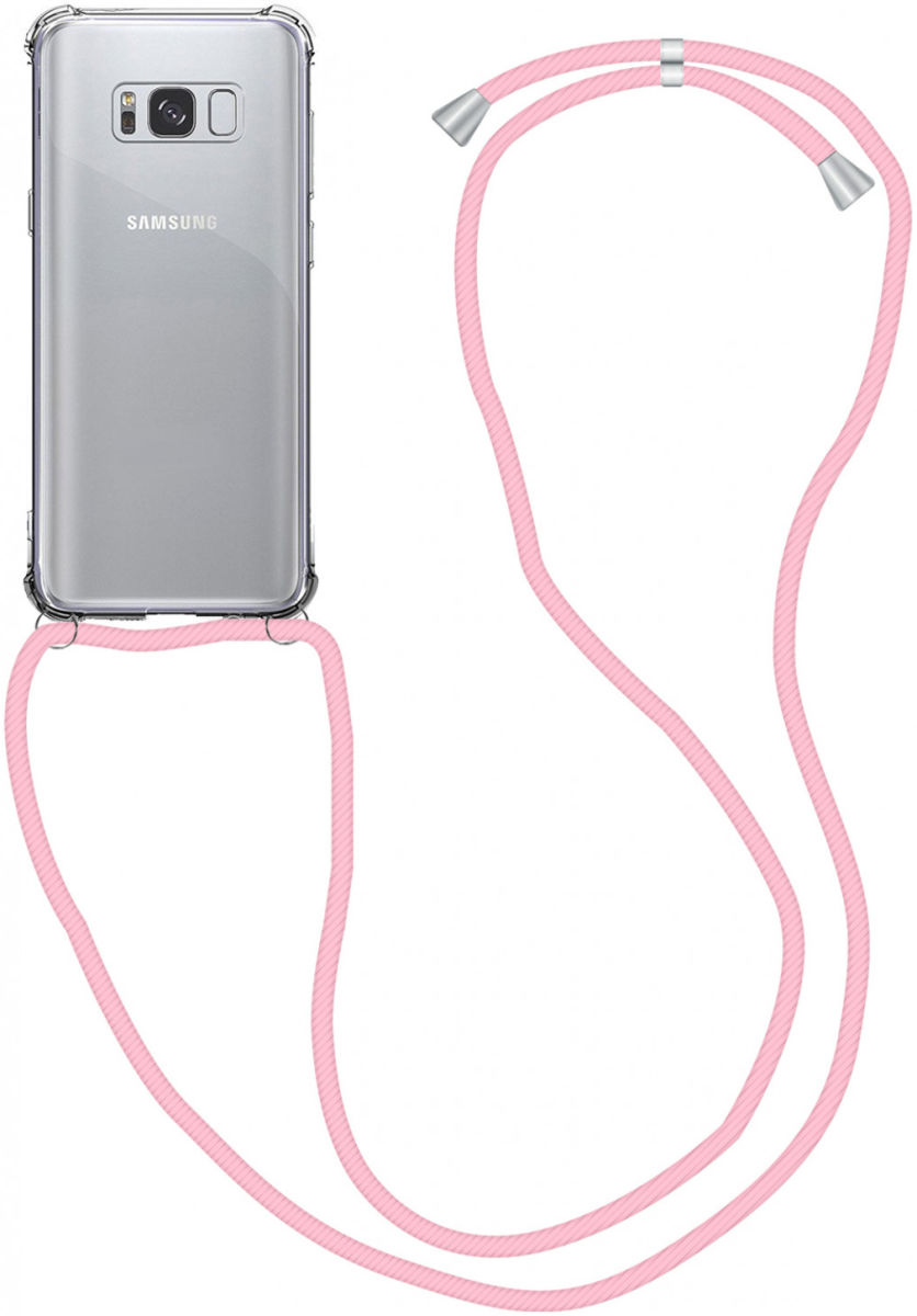 Samsung Galaxy S9 Hoesje Back Cover met Koord Roze afbeelding 1