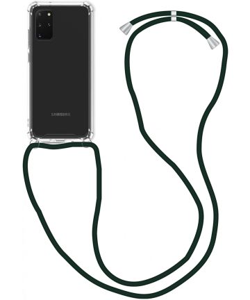 Samsung Galaxy S20 Hoesje Back Cover met Koord Zwart Hoesjes