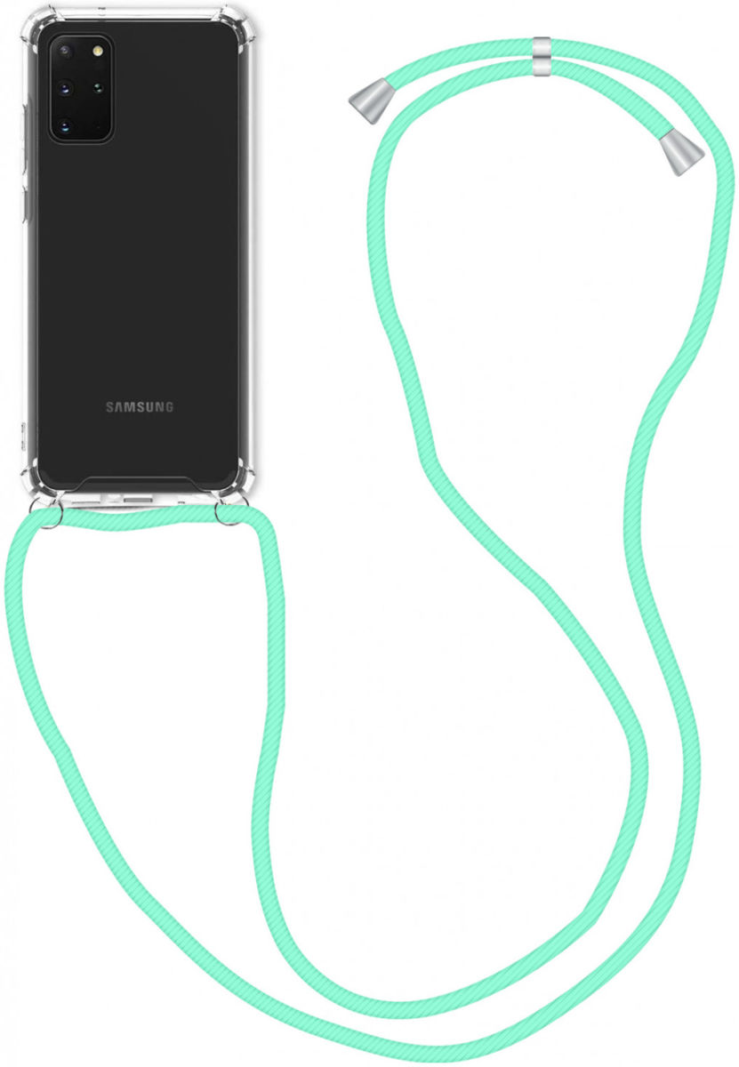 Samsung Galaxy S20 Hoesje Back Cover met Koord Mint Groen afbeelding 1