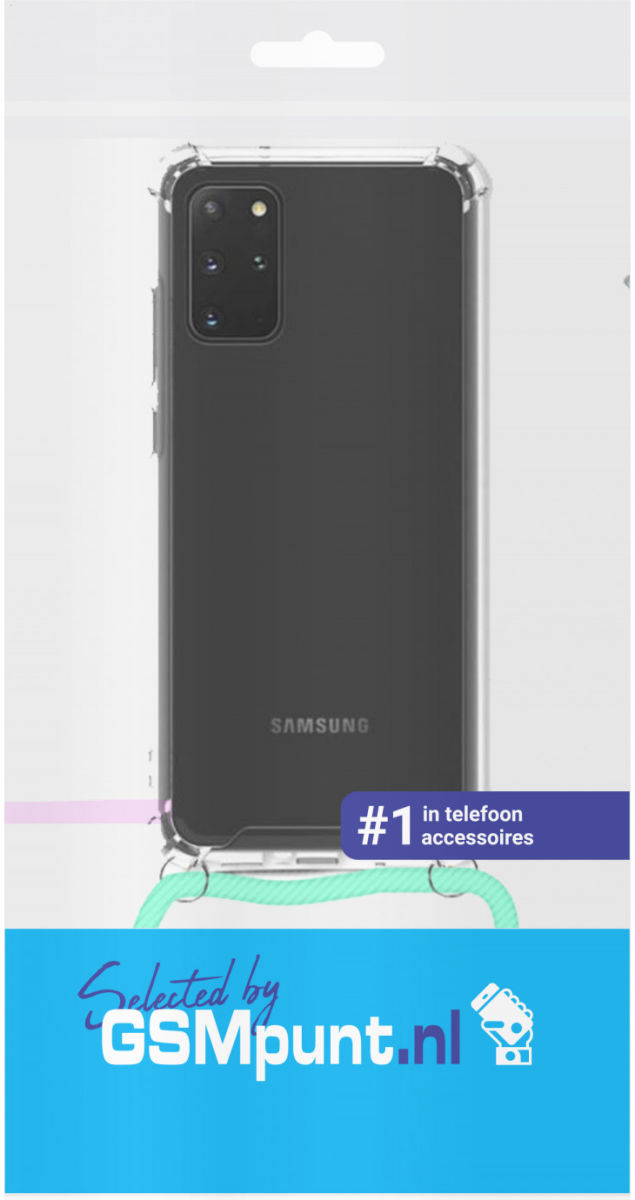 Samsung Galaxy S20 Hoesje Back Cover met Koord Mint Groen afbeelding 2