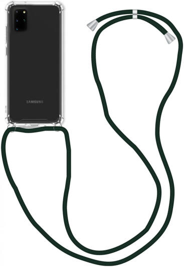 Samsung Galaxy S20 Plus Hoesje Back Cover met Koord Zwart afbeelding 1