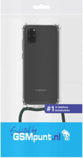 Samsung Galaxy S20 Plus Hoesje Back Cover met Koord Zwart afbeelding 3