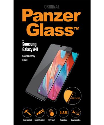 PanzerGlass Samsung Galaxy A41 Screenprotector Case Friendly Zwart Screen Protectors