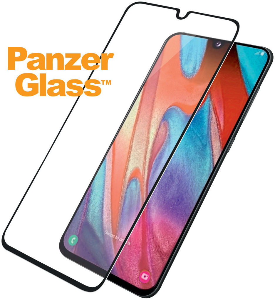 PanzerGlass Samsung Galaxy A41 Screenprotector Case Friendly Zwart afbeelding 2