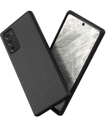 RhinoShield SolidSuit Samsung Galaxy Note 20 Hoesje Carbon Fiber Hoesjes