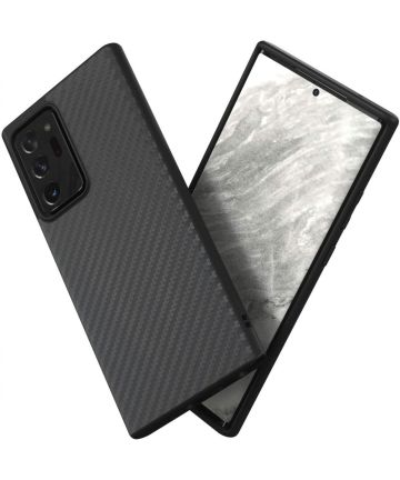 RhinoShield SolidSuit Samsung Galaxy Note 20 Ultra Hoesje Carbon Fiber Hoesjes