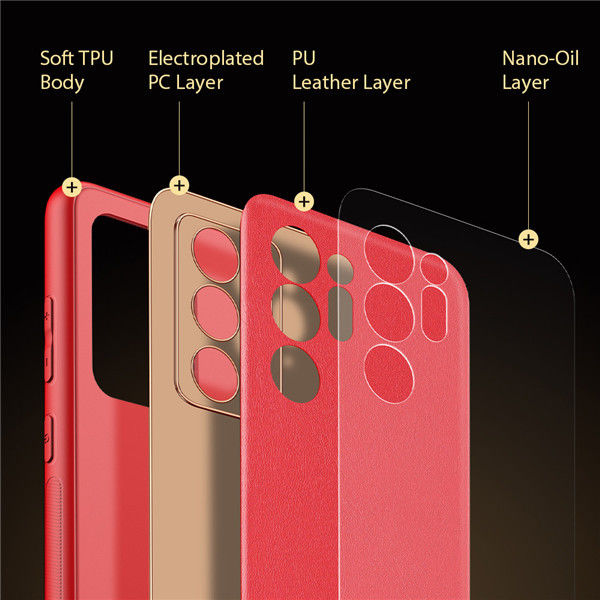 Dux Ducis Yolo Samsung Galaxy Note 20 Ultra Hoesje Back Cover Rood afbeelding 3
