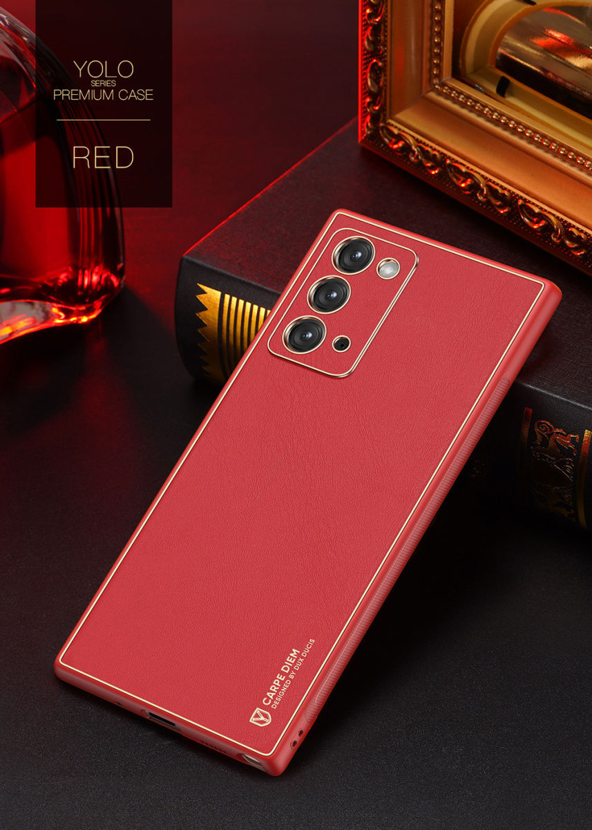 Dux Ducis Yolo Series Samsung Galaxy Note 20 Hoesje Backcover Rood afbeelding 4