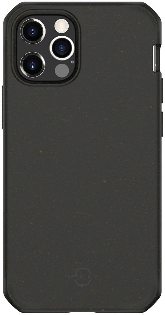 ITSKINS Feronia Bio iPhone 12 Pro Max Hoesje Duurzaam Materiaal Zwart afbeelding 1
