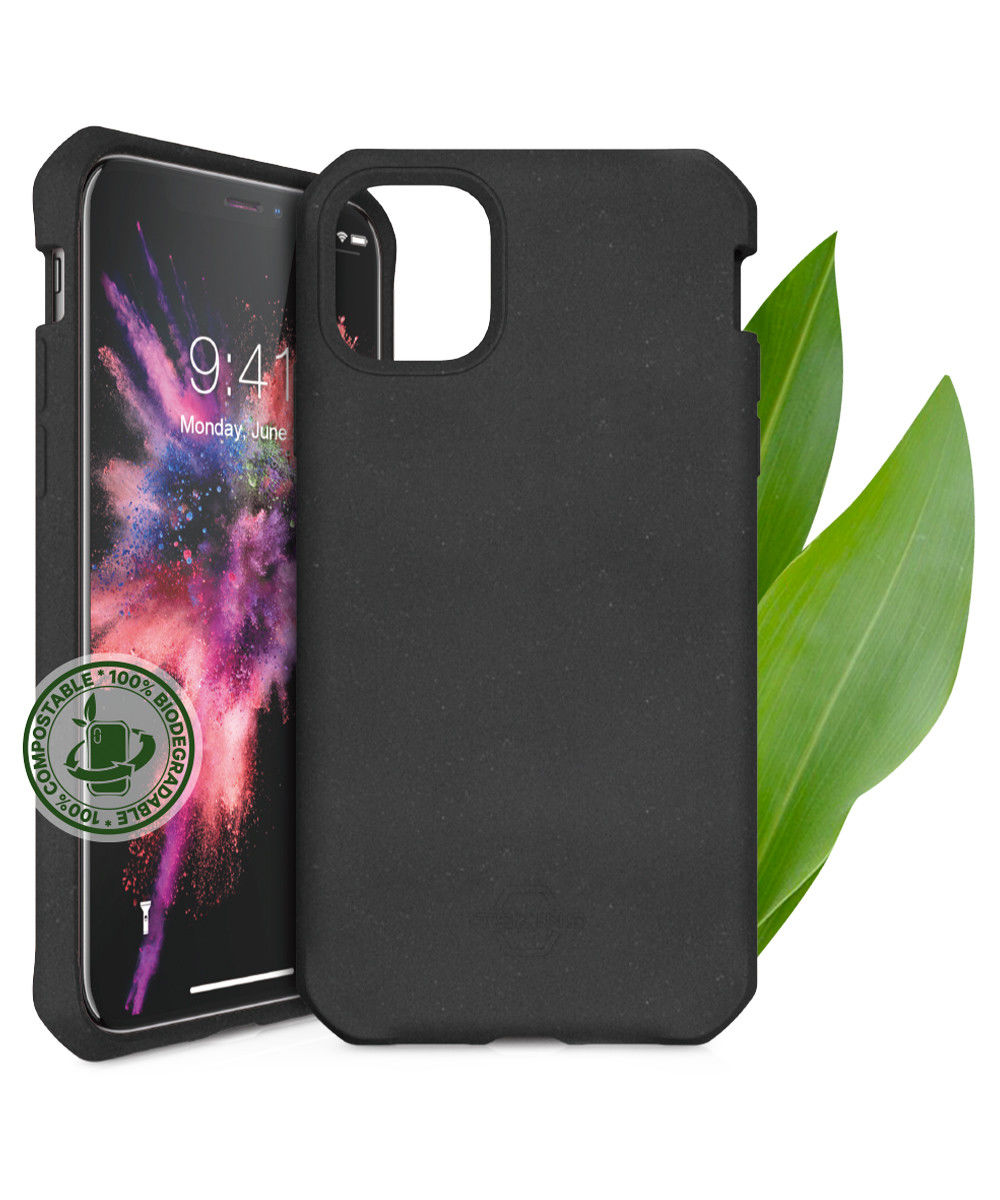 ITSKINS Feronia Bio iPhone 12 Pro Max Hoesje Duurzaam Materiaal Zwart afbeelding 8