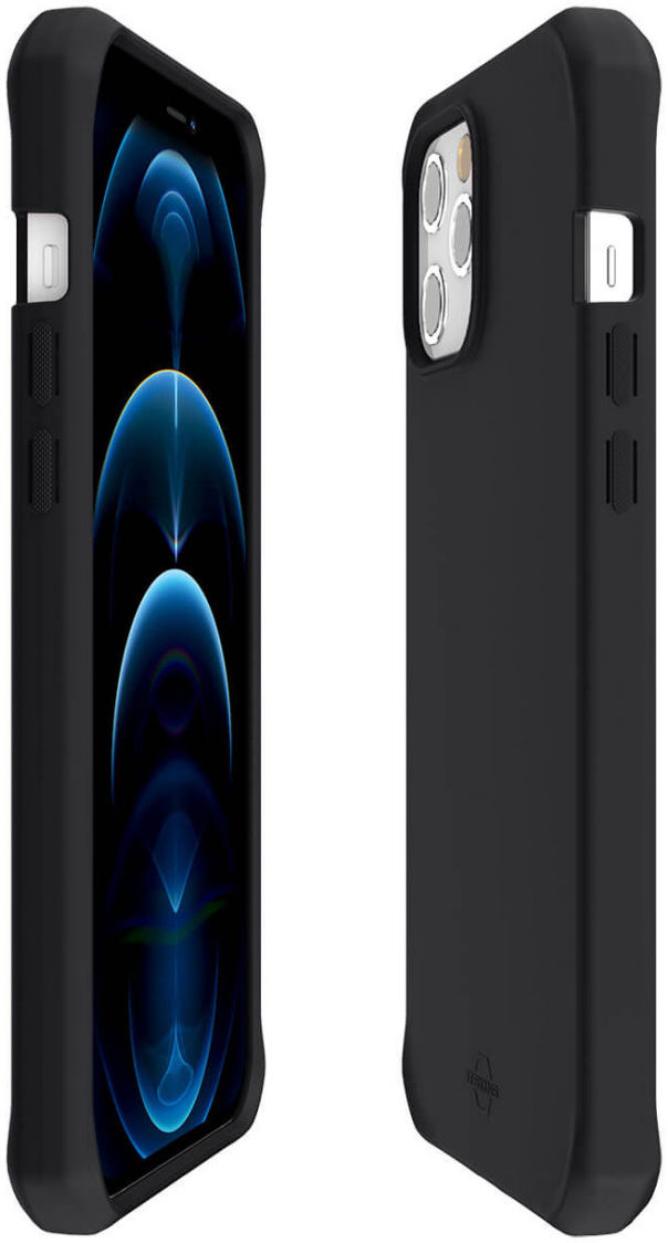 ITSKINS Spectrum Solid Apple iPhone 12 / 12 Pro Hoesje Zwart afbeelding 6
