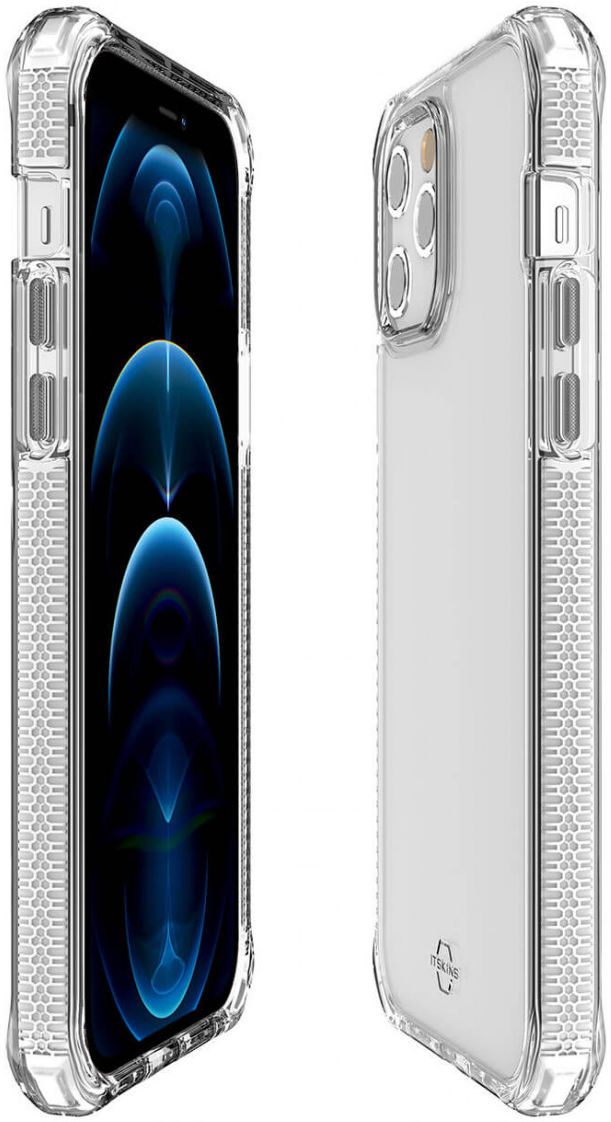 ITSKINS Supreme Clear iPhone 12 / 12 Pro Hoesje Transparant/Wit afbeelding 6