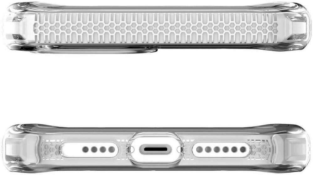 ITSKINS Supreme Clear iPhone 12 / 12 Pro Hoesje Transparant/Wit afbeelding 7