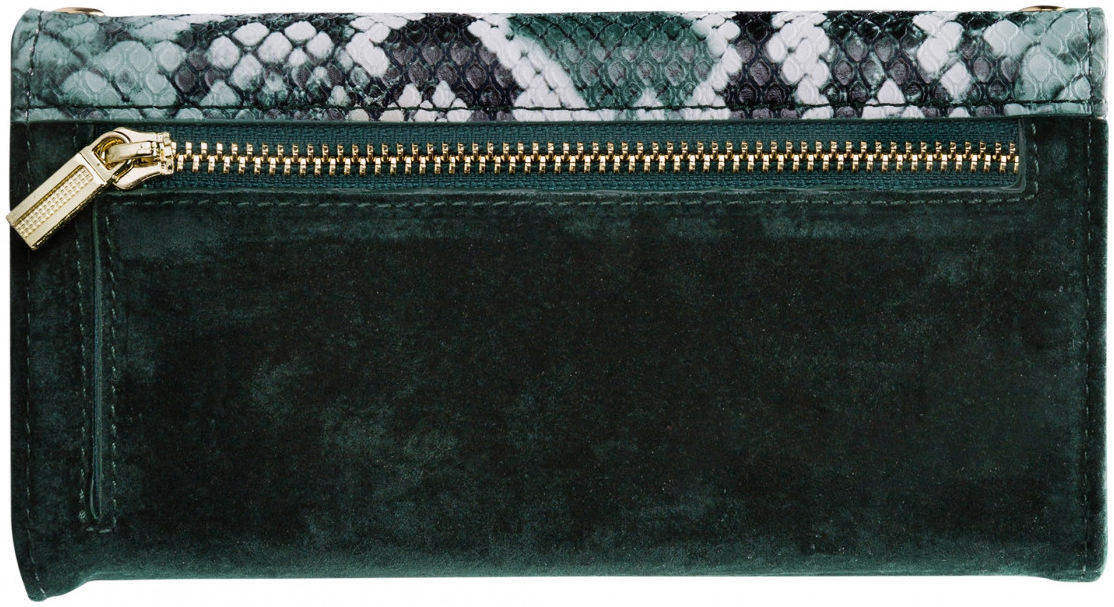 Mobilize Velvet Clutch Apple iPhone 12 / 12 Pro Hoesje Green Snake afbeelding 6
