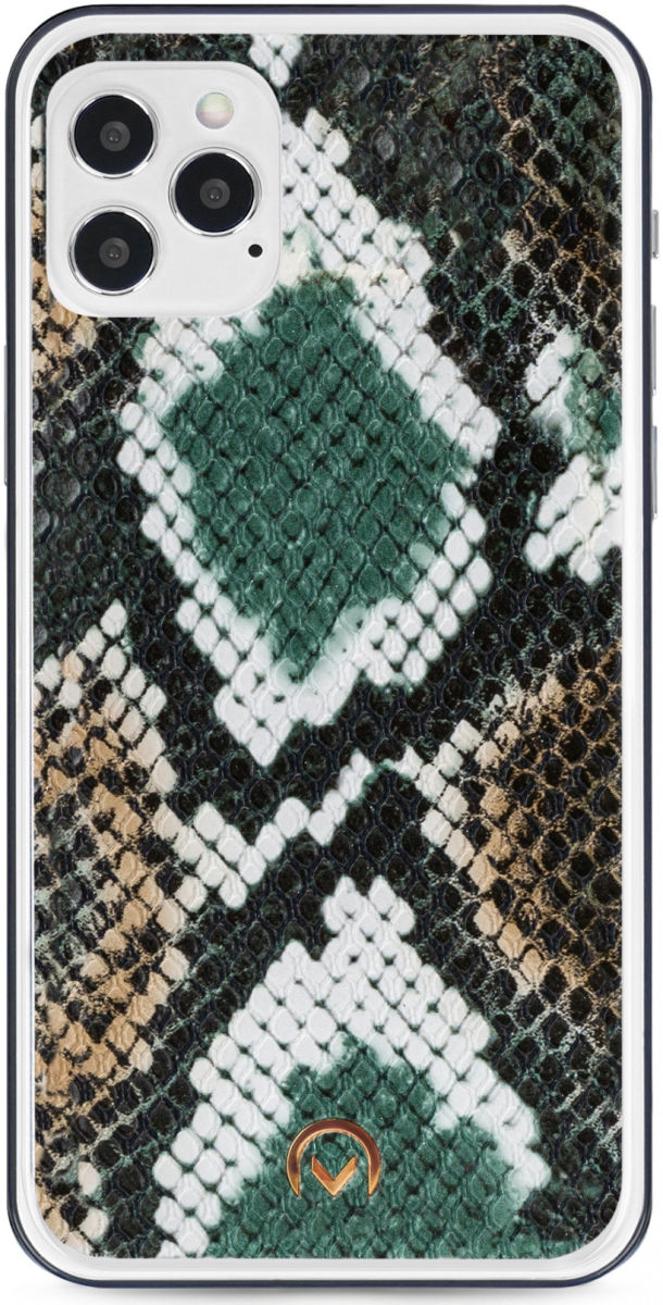 Mobilize Velvet Clutch Apple iPhone 12 / 12 Pro Hoesje Green Snake afbeelding 3