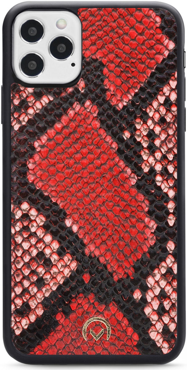 Mobilize Velvet Clutch Apple iPhone 12 / 12 Pro Hoesje Red Snake afbeelding 3