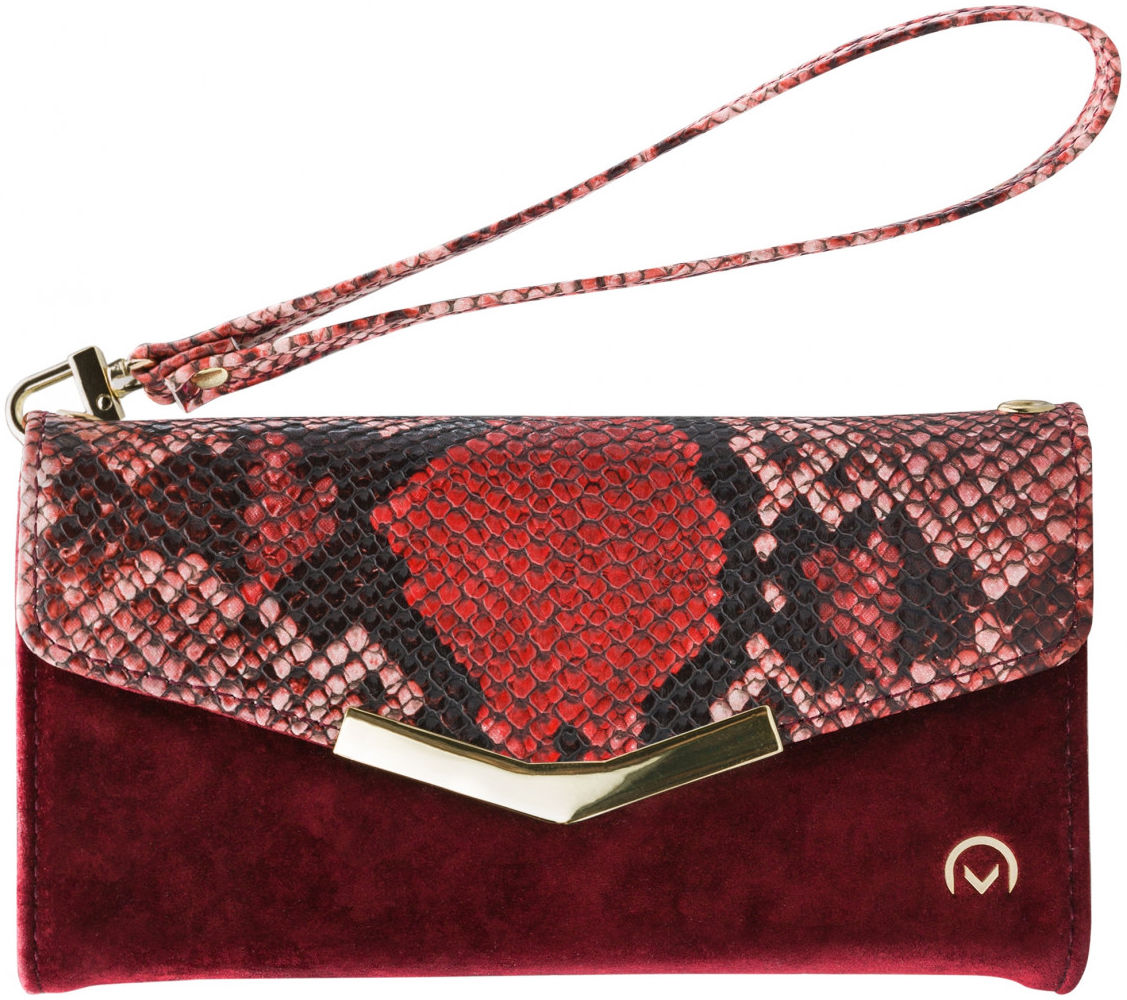Mobilize Velvet Clutch Apple iPhone 12 / 12 Pro Hoesje Red Snake afbeelding 2
