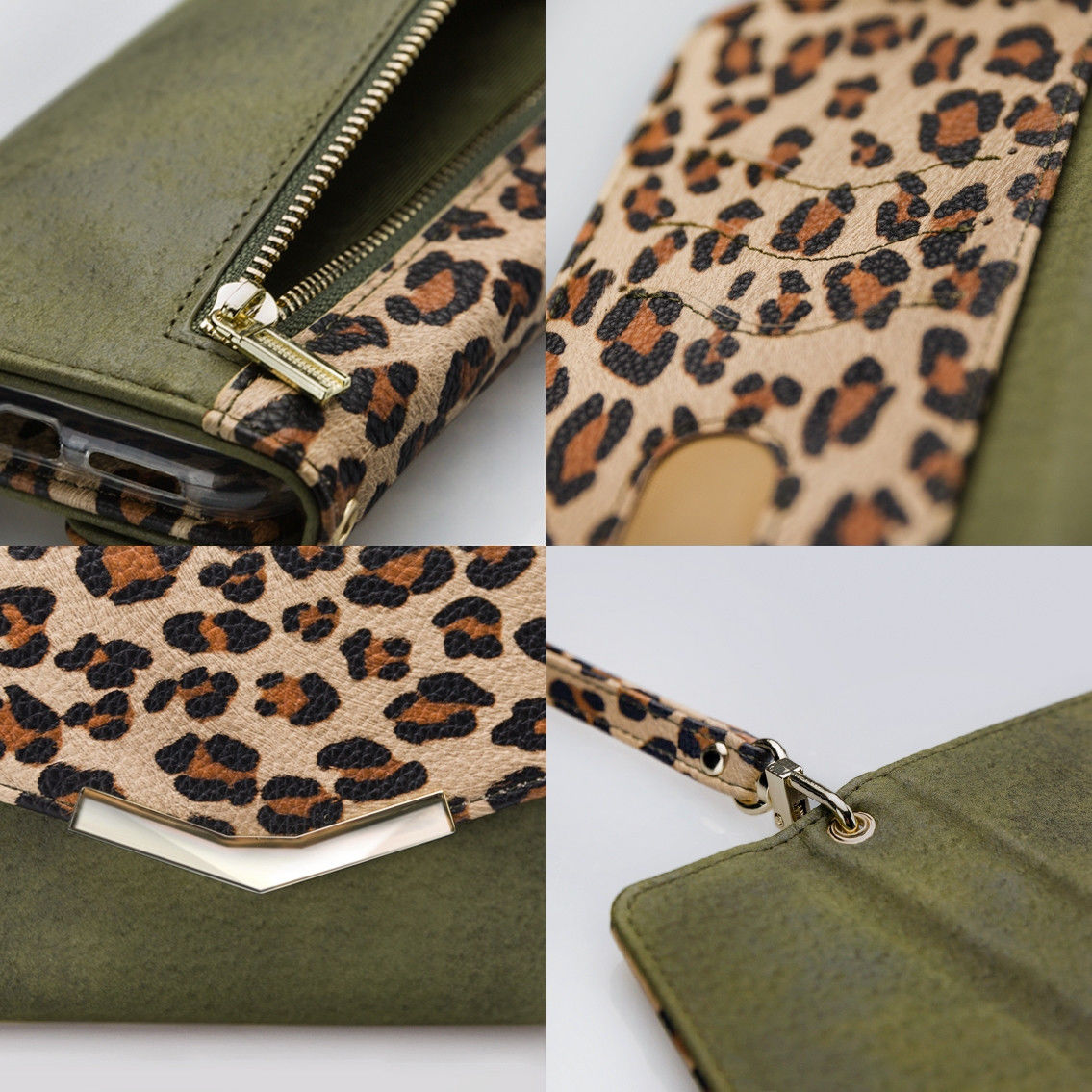 Mobilize Velvet Clutch Apple iPhone 12 / 12 Pro Hoesje Leopard afbeelding 8